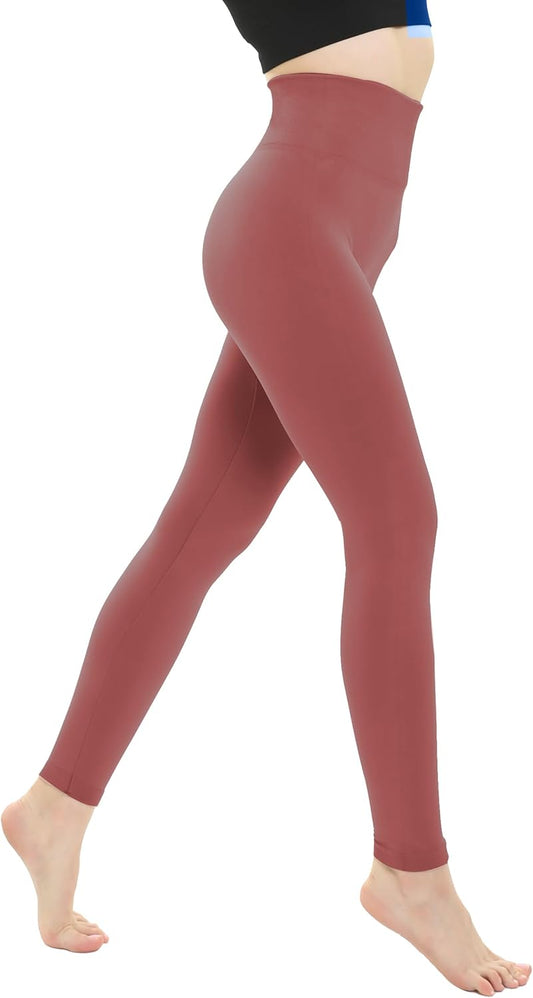 Thick Fleece Lined Warm Leggings for Women High Waisted Tummy Control Leggings Winter Warm Tights