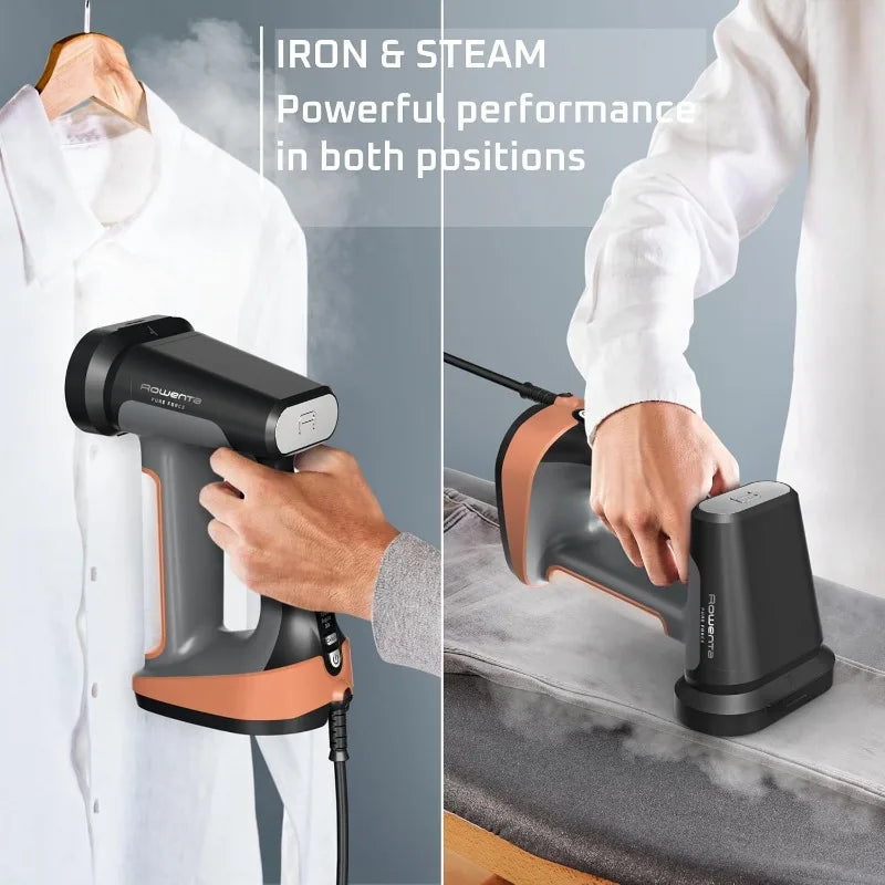 Rowenta Iron Steamer for Clothes,3In1 Hand Held Steamers,Clothing Steamer,Lint Remover, 7.1 Oz Tank, 1875 Watts,Auto-Off, DR8855