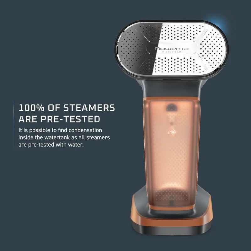 Rowenta Iron Steamer for Clothes,3In1 Hand Held Steamers,Clothing Steamer,Lint Remover, 7.1 Oz Tank, 1875 Watts,Auto-Off, DR8855