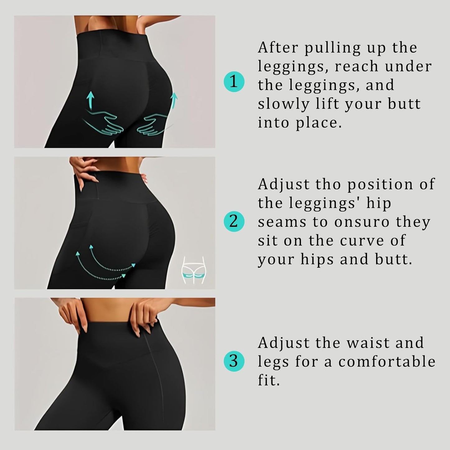 Leggings for Women with Pockets,Womens Workout Leggings High Waisted Yoga Pants for Tummy Control Gym