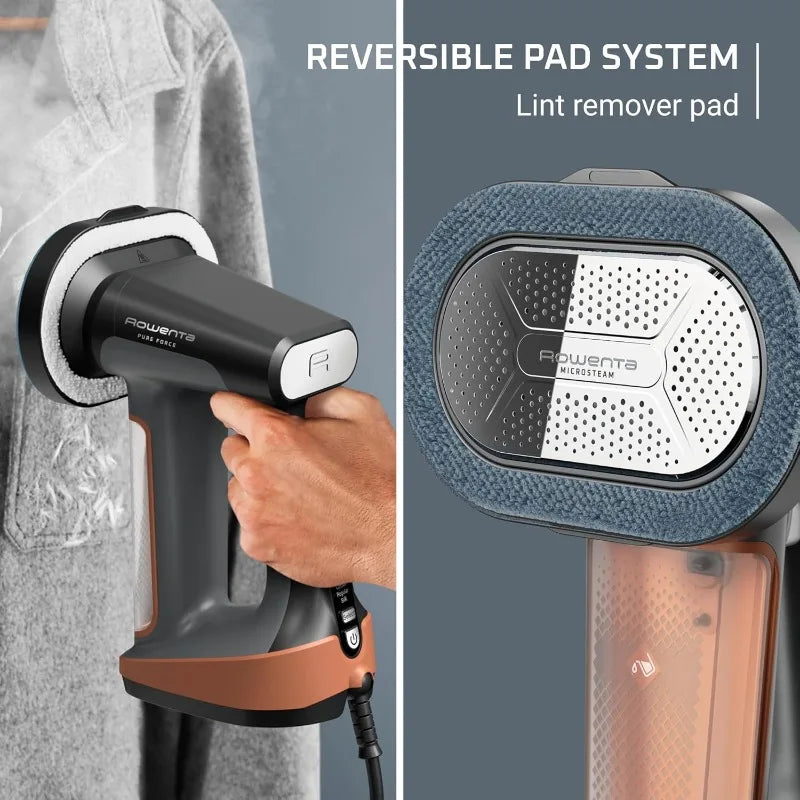 Rowenta Iron Steamer for Clothes,3In1 Hand Held Steamers,Clothing Steamer,Lint Remover, 7.1 Oz Tank, 1875 Watts,Auto-Off, DR8855