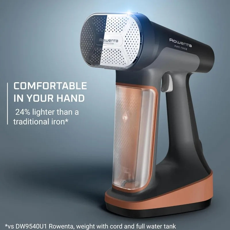 Rowenta Iron Steamer for Clothes,3In1 Hand Held Steamers,Clothing Steamer,Lint Remover, 7.1 Oz Tank, 1875 Watts,Auto-Off, DR8855