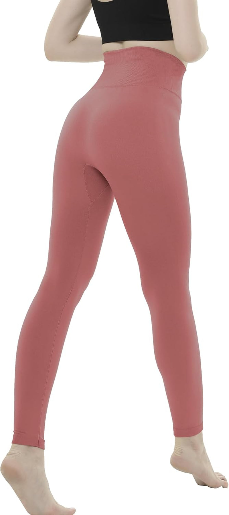Thick Fleece Lined Warm Leggings for Women High Waisted Tummy Control Leggings Winter Warm Tights